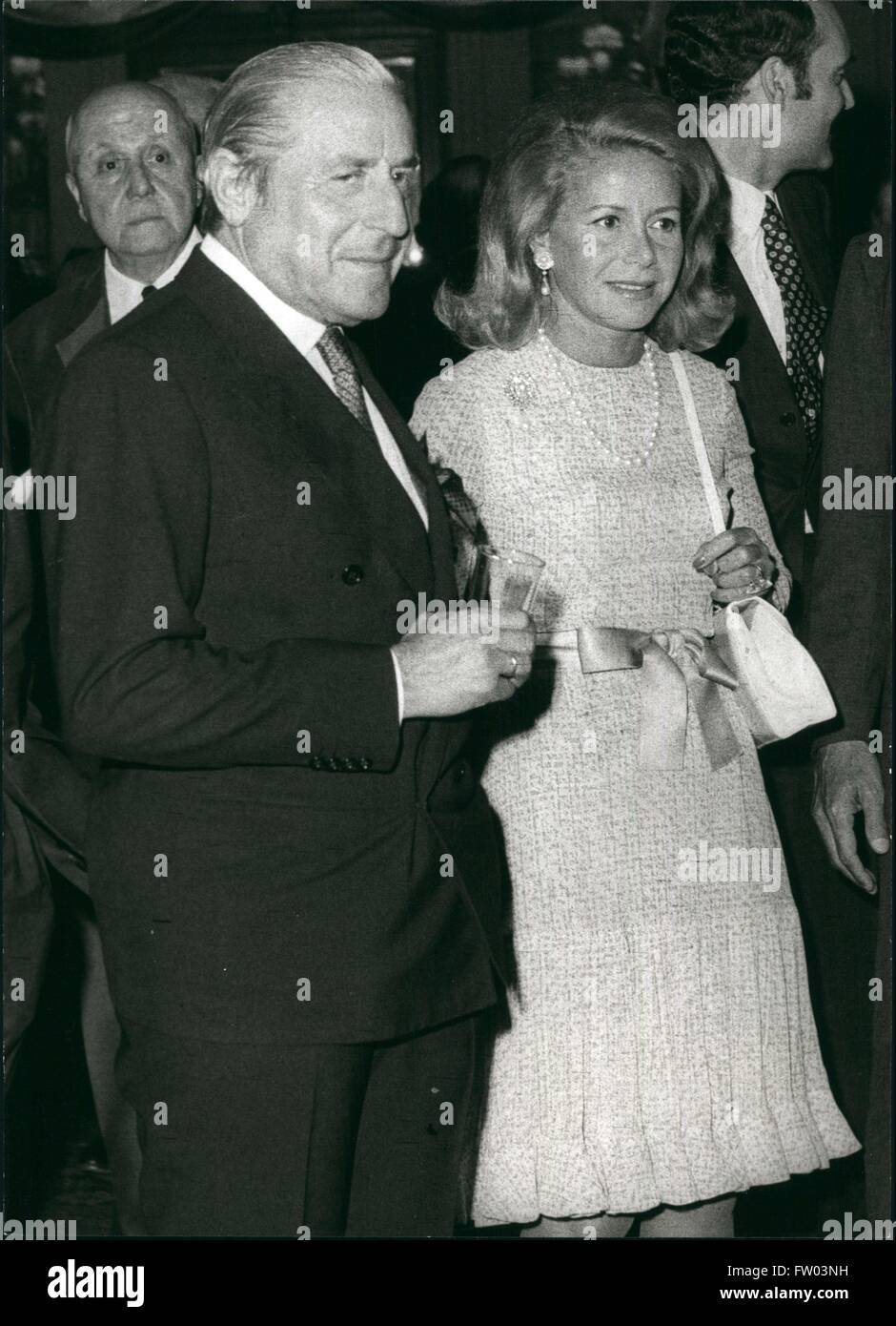 1969 - Stavros & Tina Niarchos - Athina Mary Livanos Onassis Spencer-Churchill Niarchos © Keystone Pictures USA/ZUMAPRESS.com/Alamy Live News Stock Photo