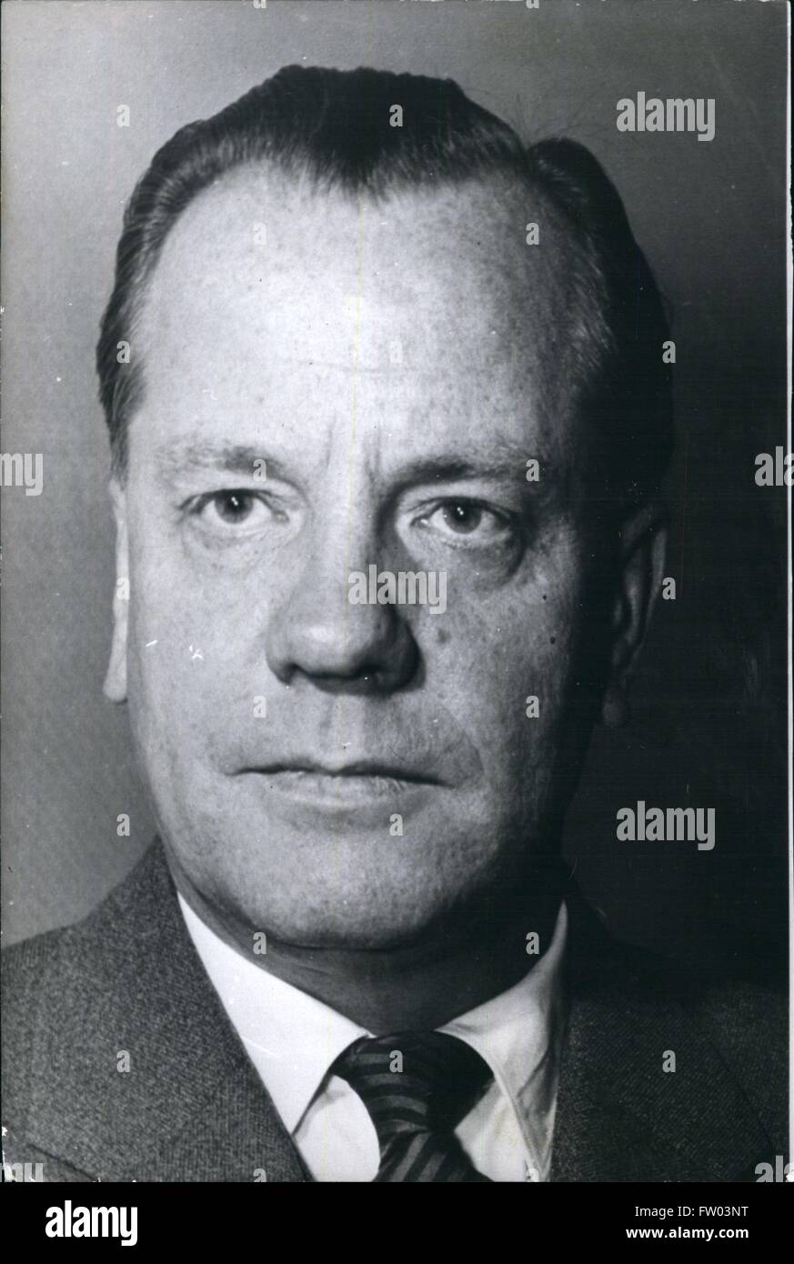 1962 - New West German Cabinet December 11, 1962 : Paul Luecke Minister of housing © Keystone Pictures USA/ZUMAPRESS.com/Alamy Live News Stock Photo