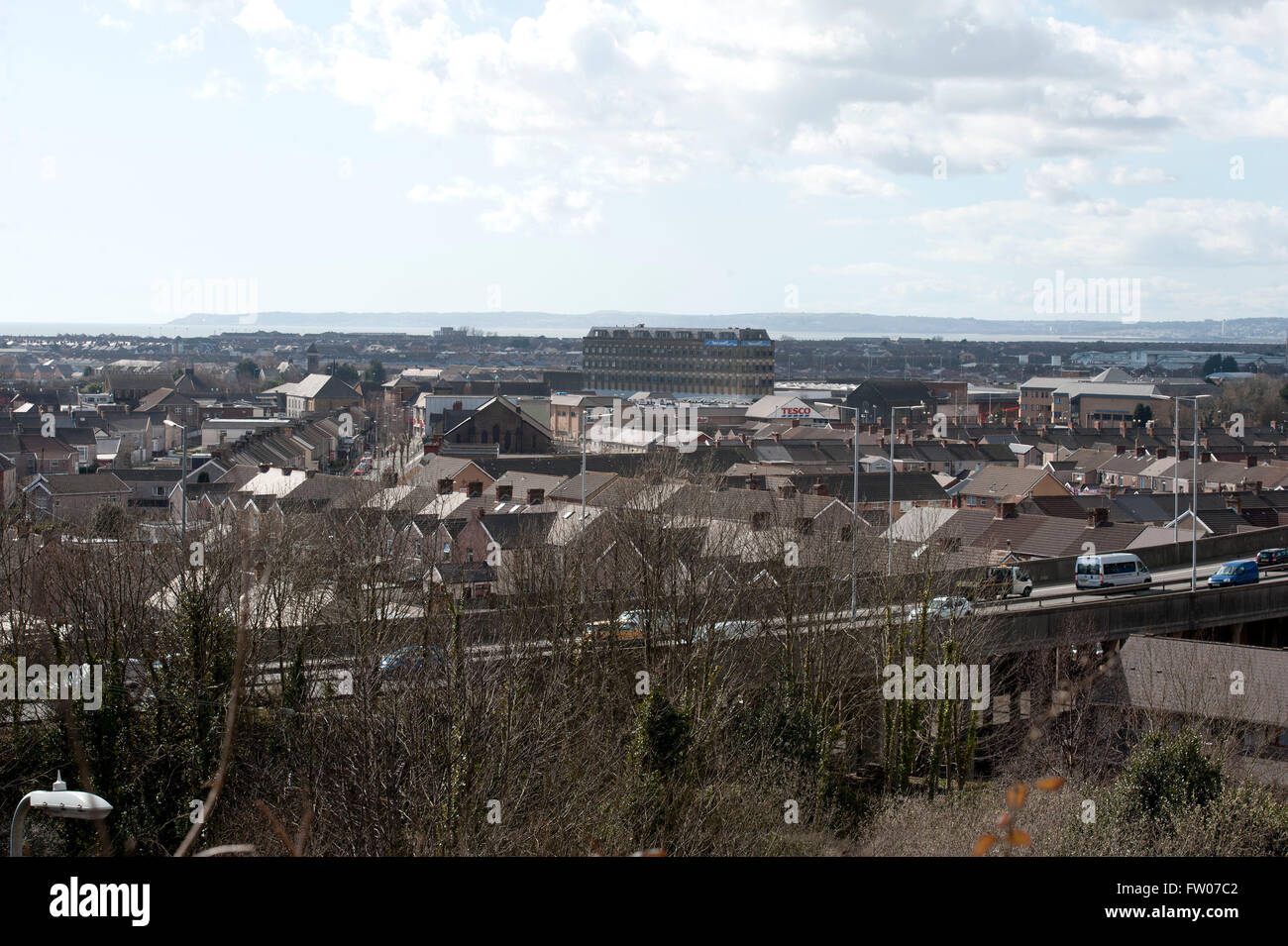 Port Talbot, UK. 31st Mar, 2016. General view of Port Talbot this afternoon. Tata Steel is selling its entire loss-making UK business, with more than 4,000 jobs at the Port Talbot site currently at risk. Credit:  Phil Rees/Alamy Live News Stock Photo
