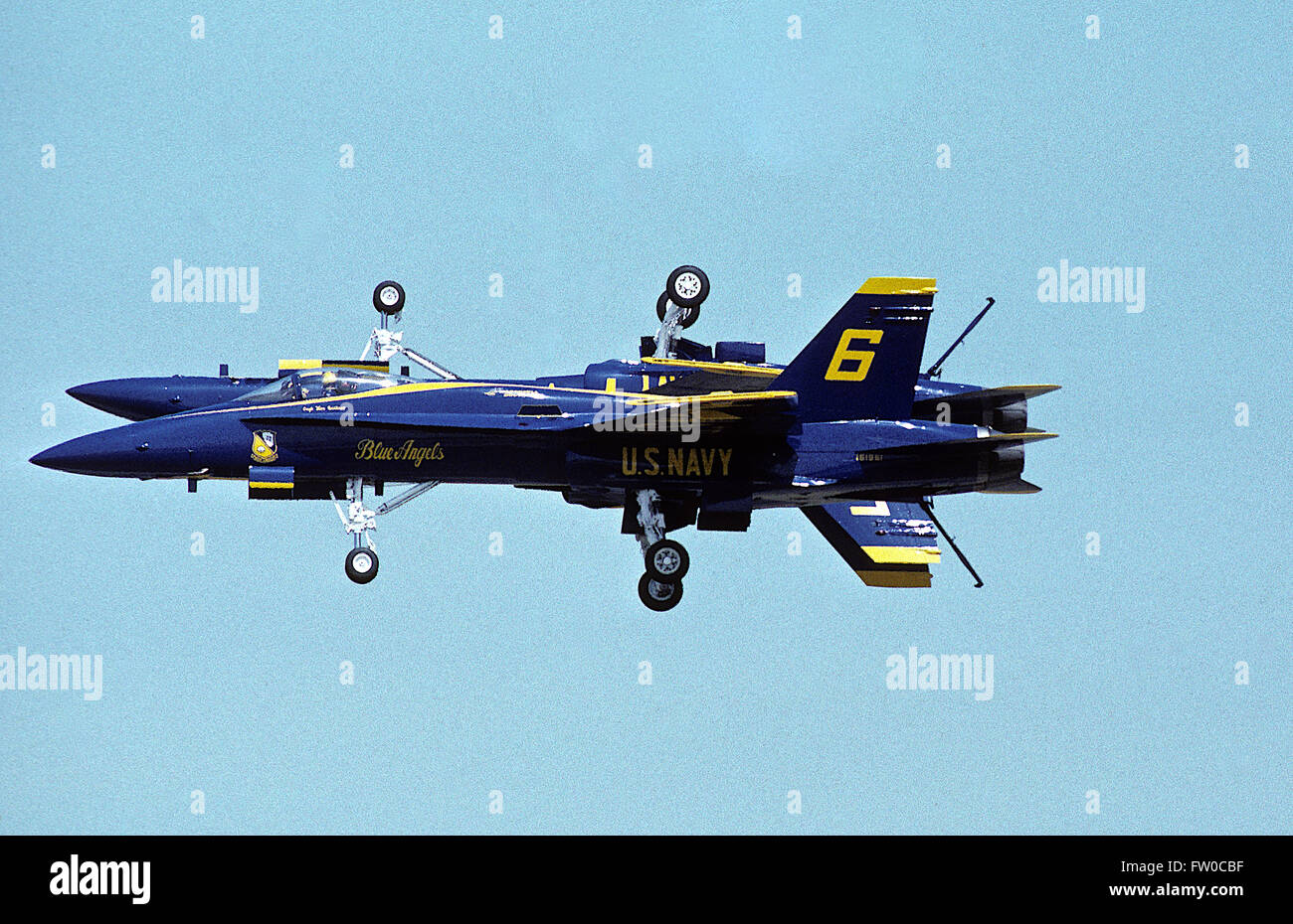 Camp Springs, Maryland, USA, May 1992 US Navy "Blue Angels" fly in