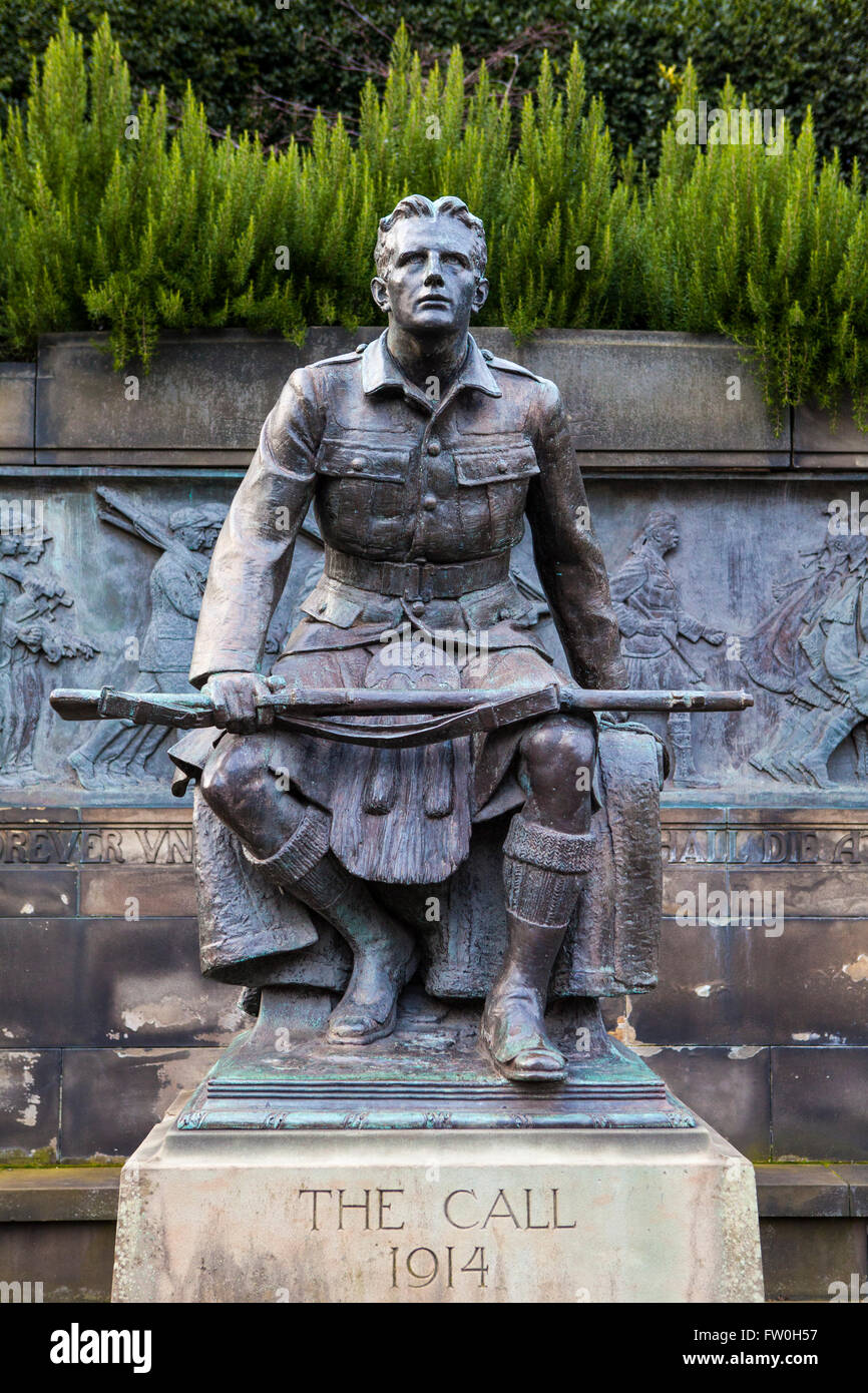 EDINBURGH, SCOTLAND MARCH 10TH 2016 The main statue of the Scottish