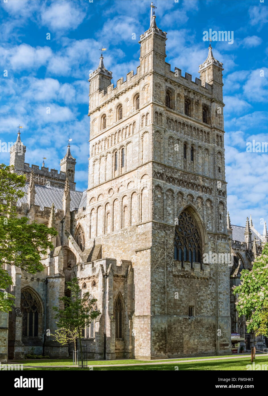 Exeter Cathedral St.Peter, Cornwall, England Stock Photo