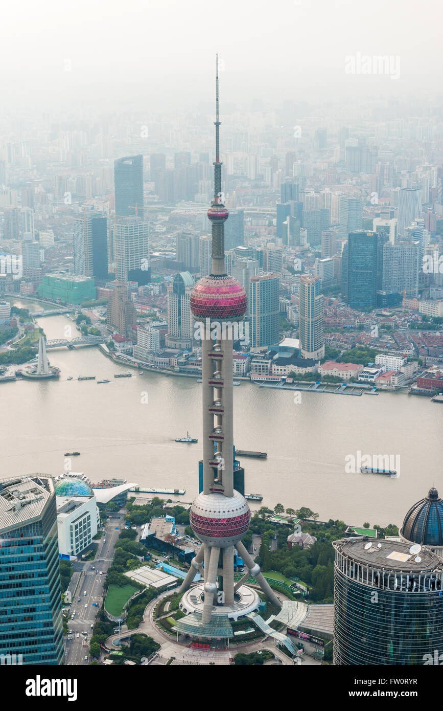 Shanghai aerial view hi-res stock photography and images - Alamy