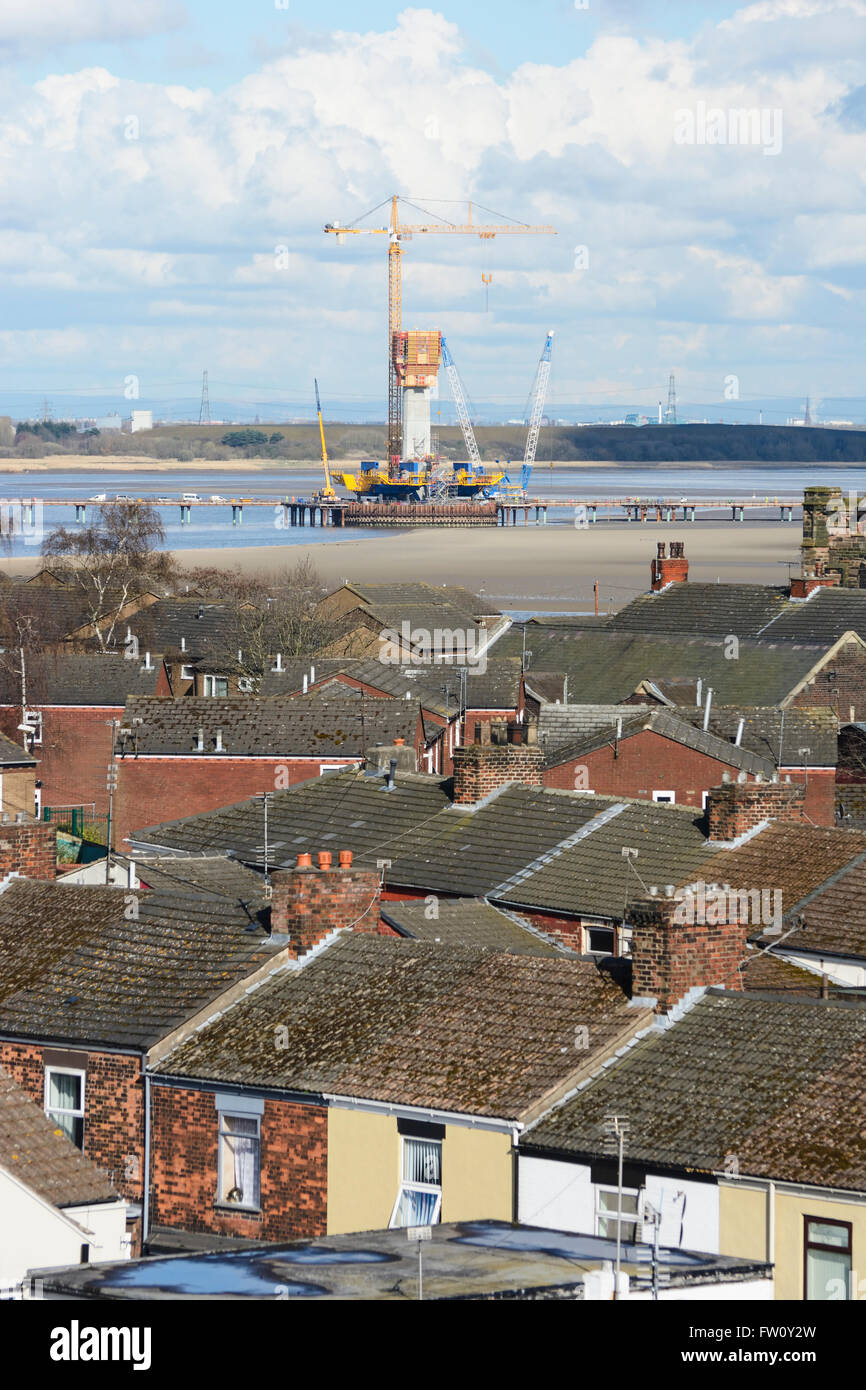 Mersey Gateway project the new RuncornWidnes bridgebeing constructed