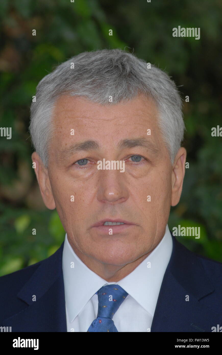 Washington, DC., USA, 23rd September, 2007 Senator Chuck Hagel (R-NE) at CNN 'Late Edition' Credit: Mark Reinstein Stock Photo