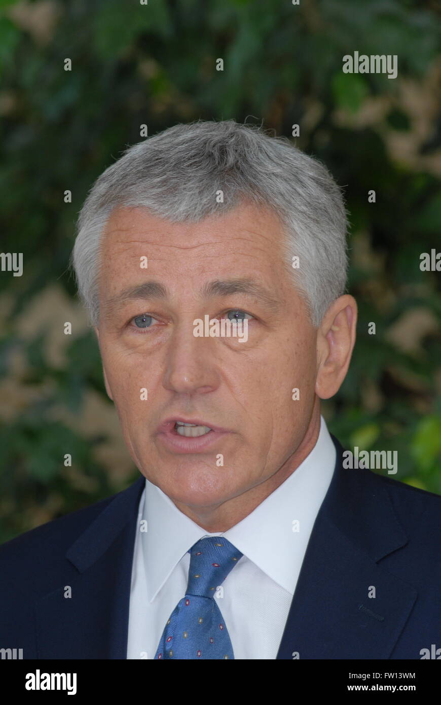 Washington, DC., USA, 23rd September, 2007 Senator Chuck Hagel (R-NE) at CNN 'Late Edition' Credit: Mark Reinstein Stock Photo