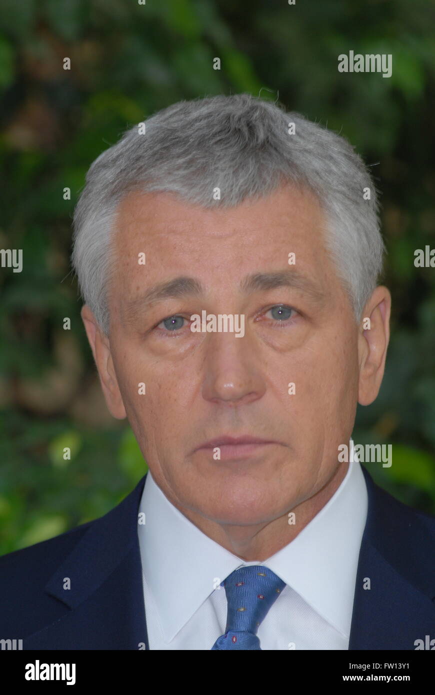 Washington, DC., USA, 23rd September, 2007 Senator Chuck Hagel (R-NE) at CNN 'Late Edition' Credit: Mark Reinstein Stock Photo