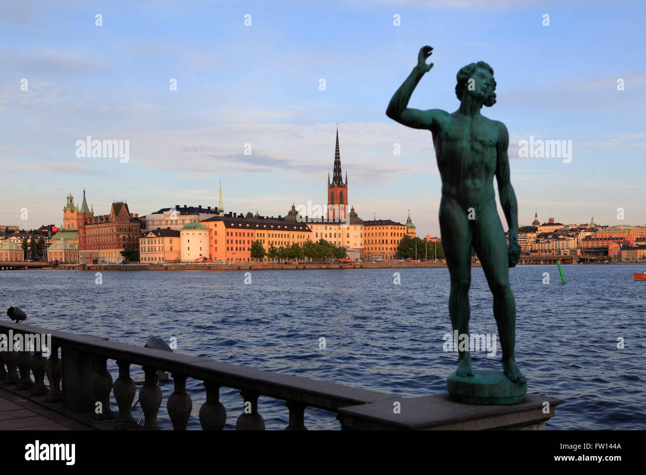 View of Gamla Stan (Old city) in Stockholm, Sweden Stock Photo