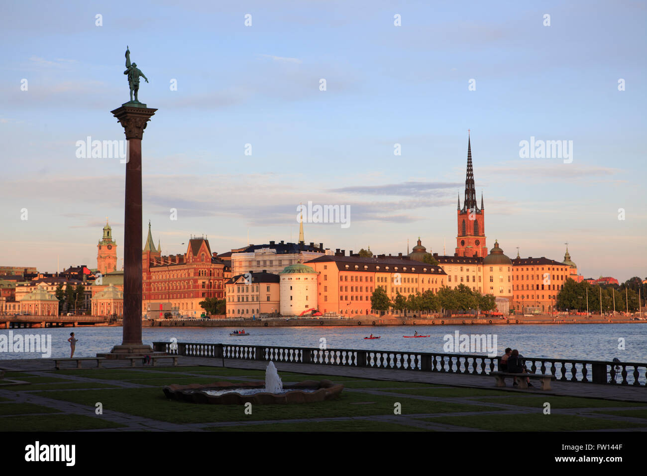 View of Gamla Stan (Old city) in Stockholm, Sweden Stock Photo