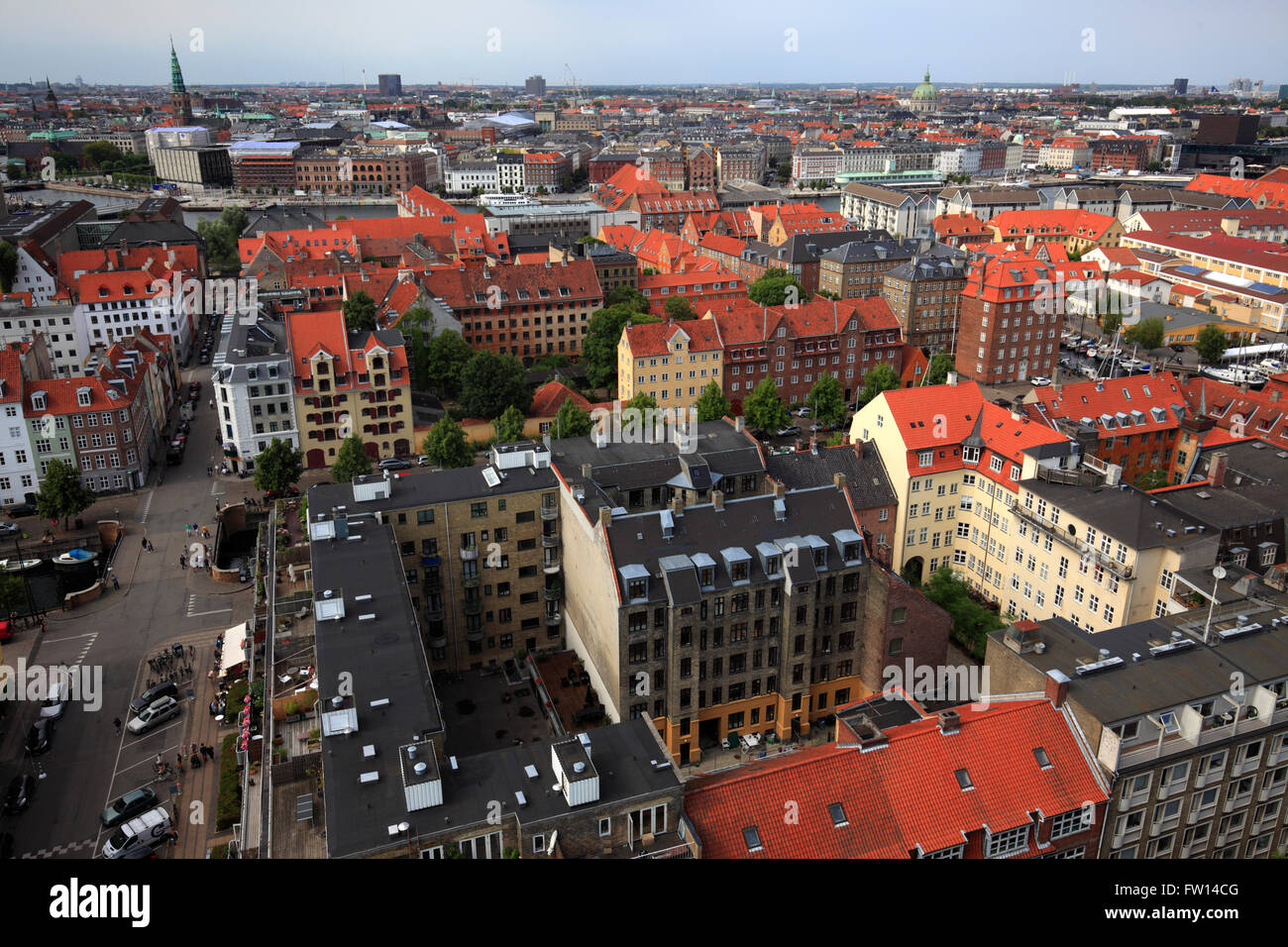 Cityscape of Copenhagen, Denmark Stock Photo