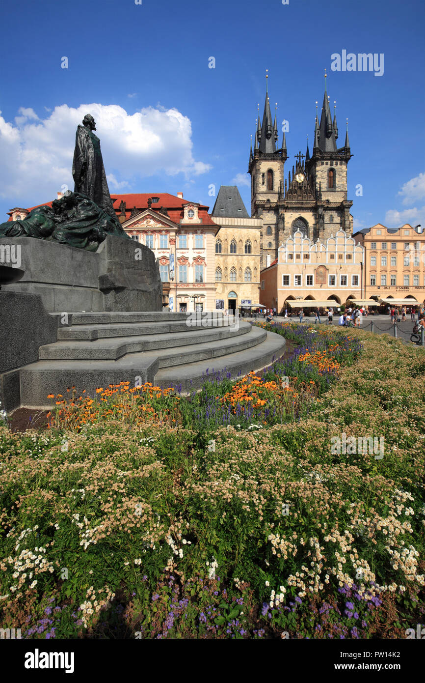 Church of Our Lady before Týn in the Old town (Stare Mesto), Prague, Czech Republic Stock Photo