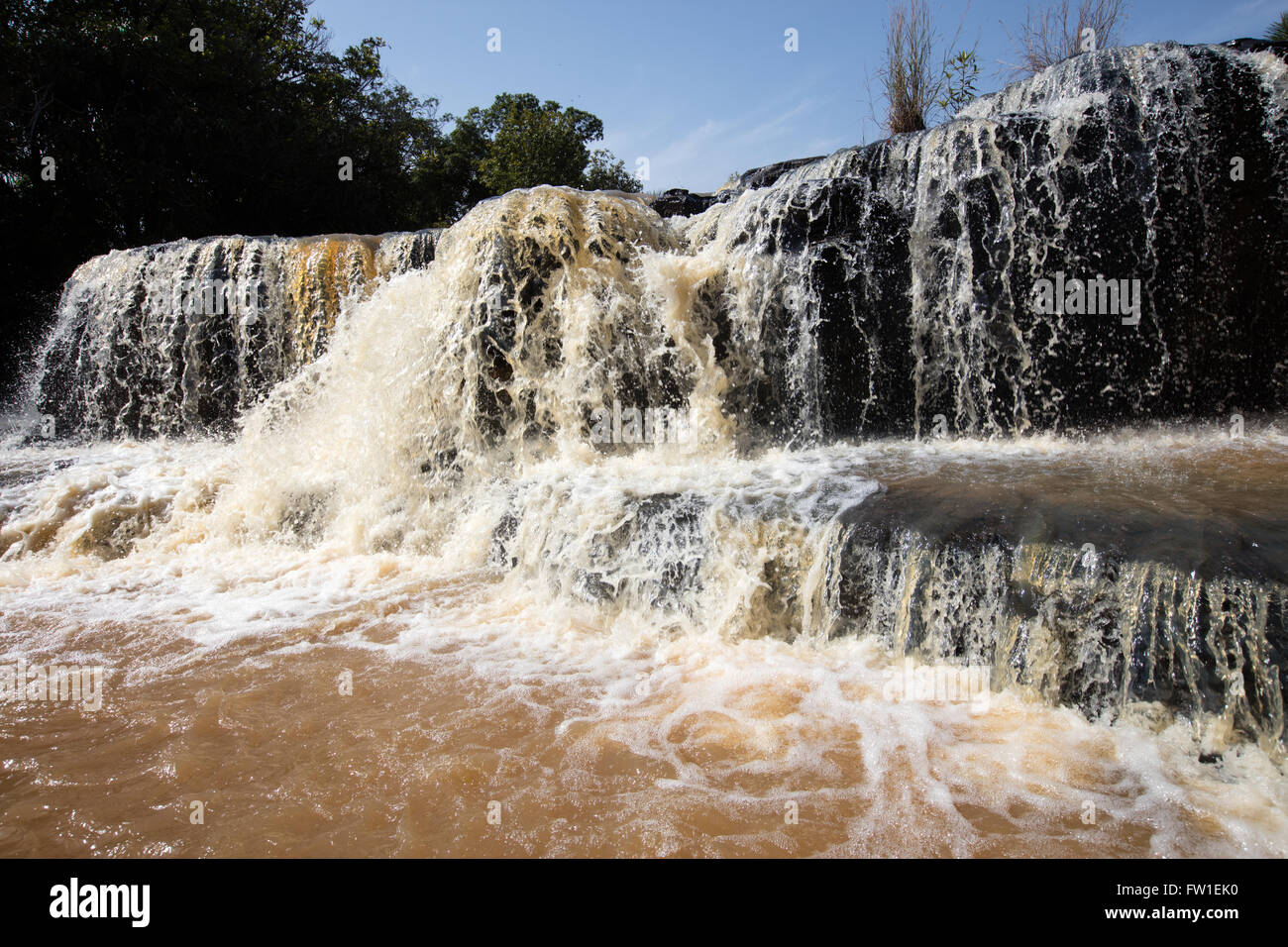 Karfiguela  falls in  Banfora, Cascades region , Burkina Faso Stock Photo