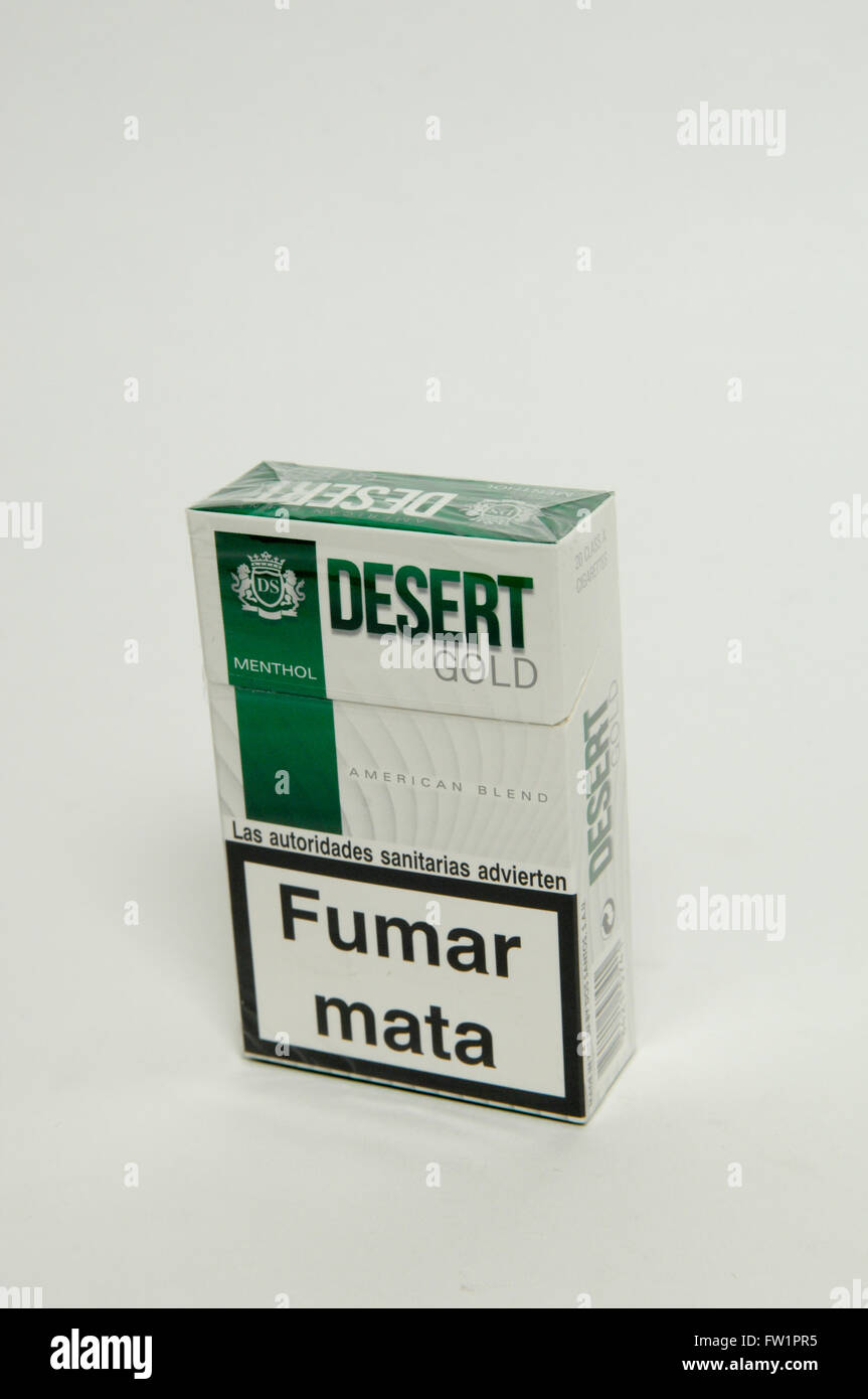 desert click cigarettes Desert gold tobacco cigarettes hi-res stock photography and images