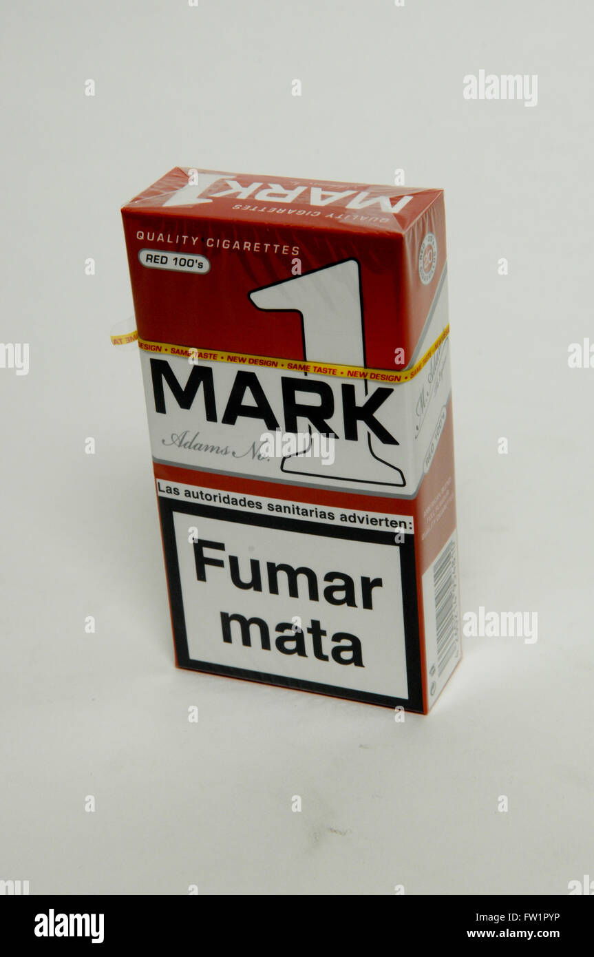 Mark 1 Red Quality Cigarettes Stock Photo Alamy