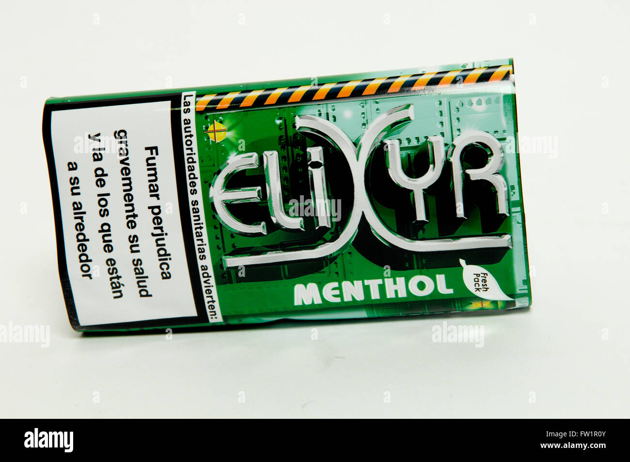 Elixyr Menthol Rolling Tobacco Stock Photo