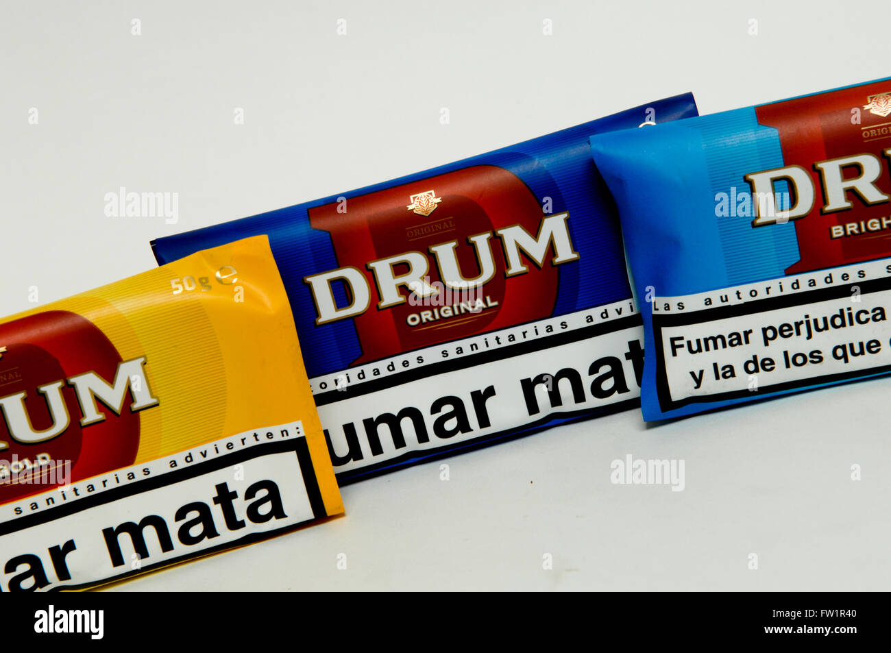 Selection of Drum Original Hand Rolling Tobacco Stock Photo - Alamy