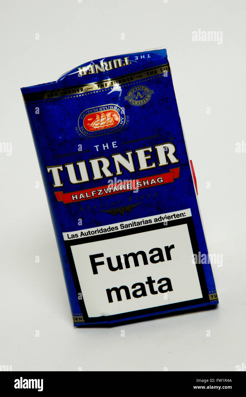 Turner Halfzware Shag Rolling Tobacco from Spain Stock Photo Alamy