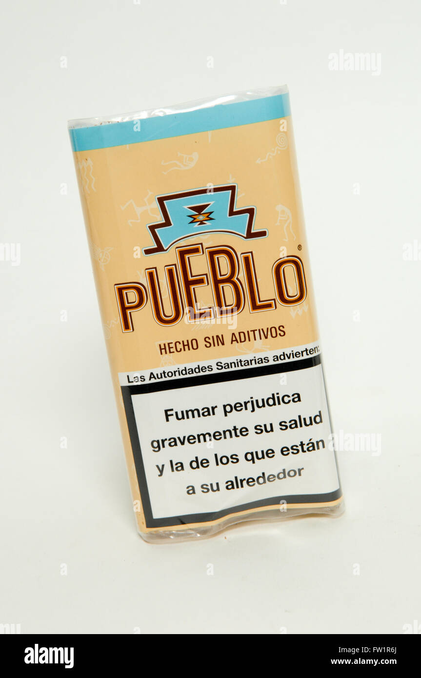 Pueblo hand rolling tobacco hi-res stock photography and images