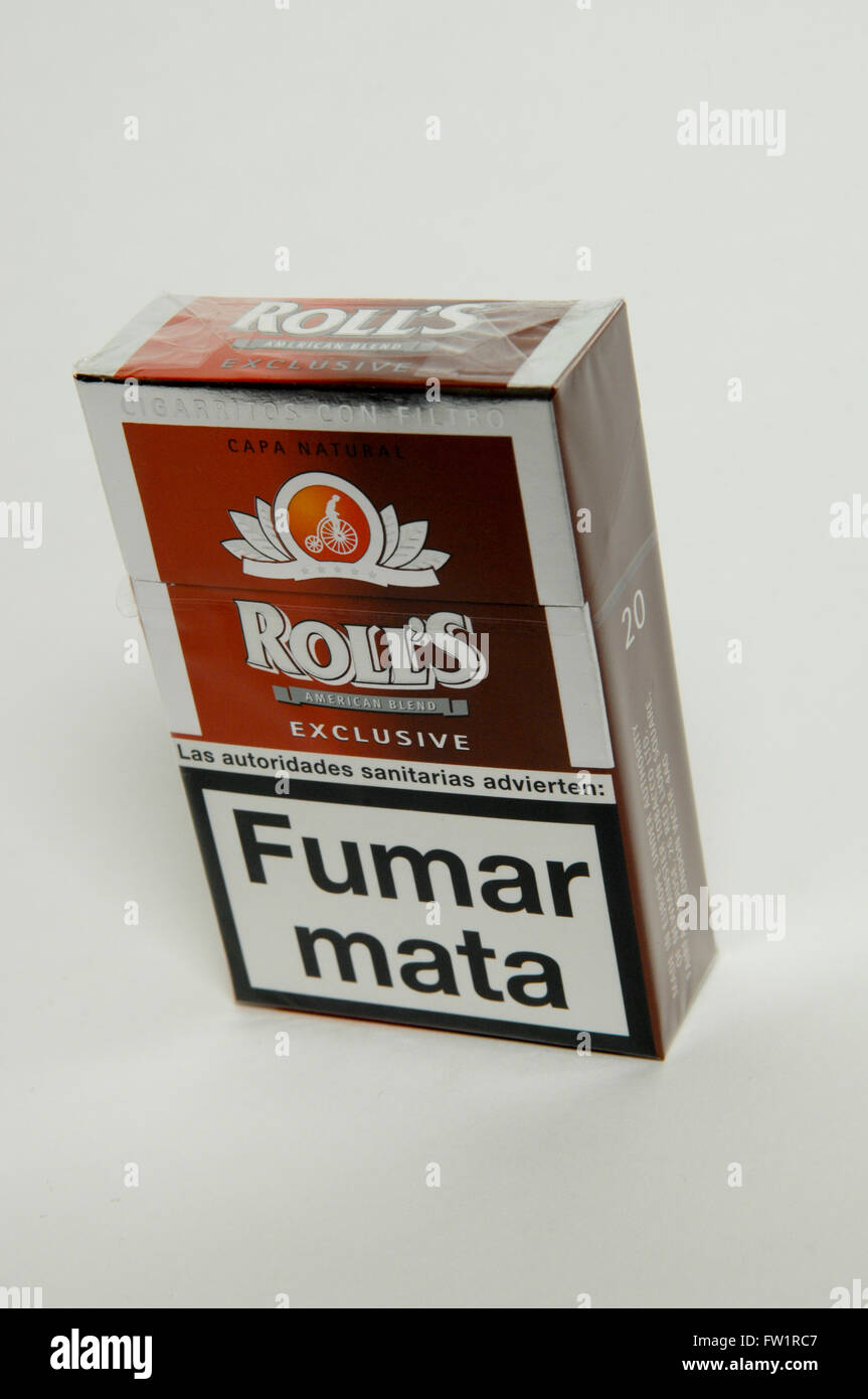 Roll's Exclusive Cigarettes Stock Photo Alamy