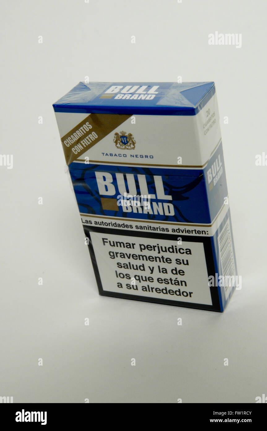 bull tobacco Bull Brand Tobacco Stock Photo