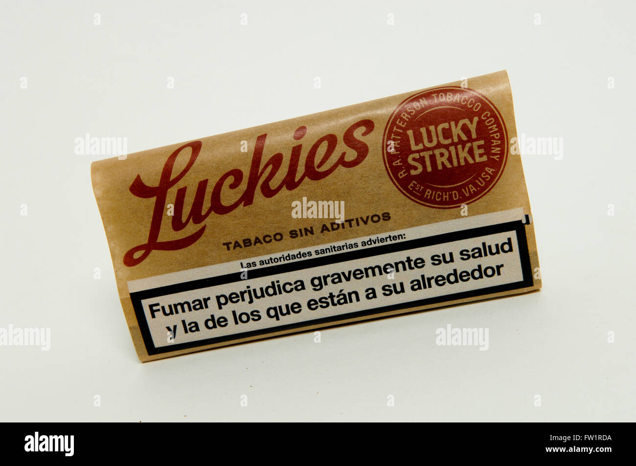 Lucky Strike Rolling Tobacco Stock Photo