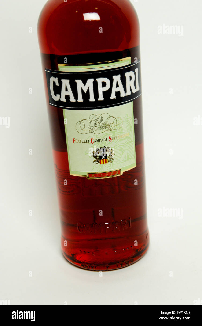 Campari alcoholic liqueur Stock Photo