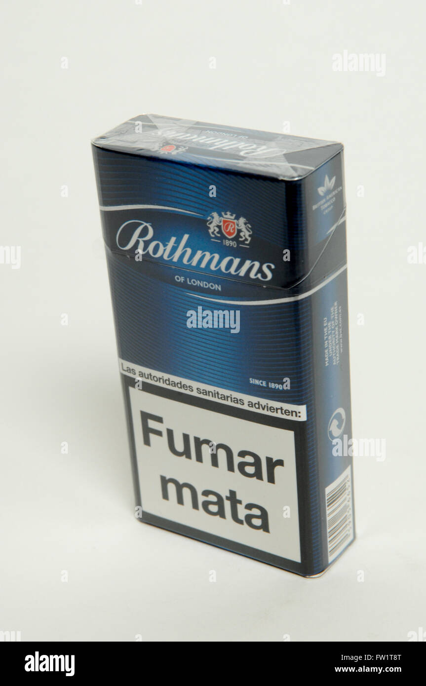 Rothmans Cigarettes Stock Photo