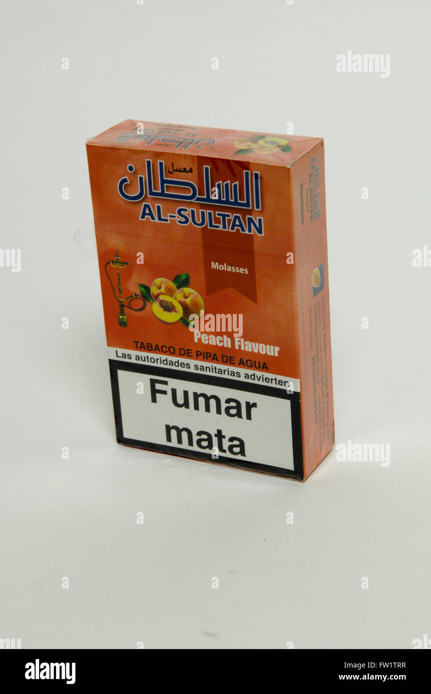 Al-Sultan packet of molasses (Shisha tobacco Stock Photo