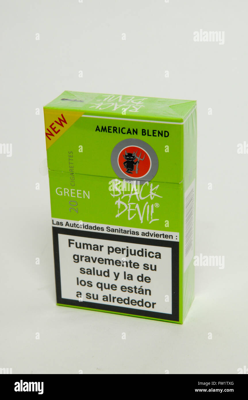 Selection of Cigarettes on sale in a tobacconist Stock Photo Alamy