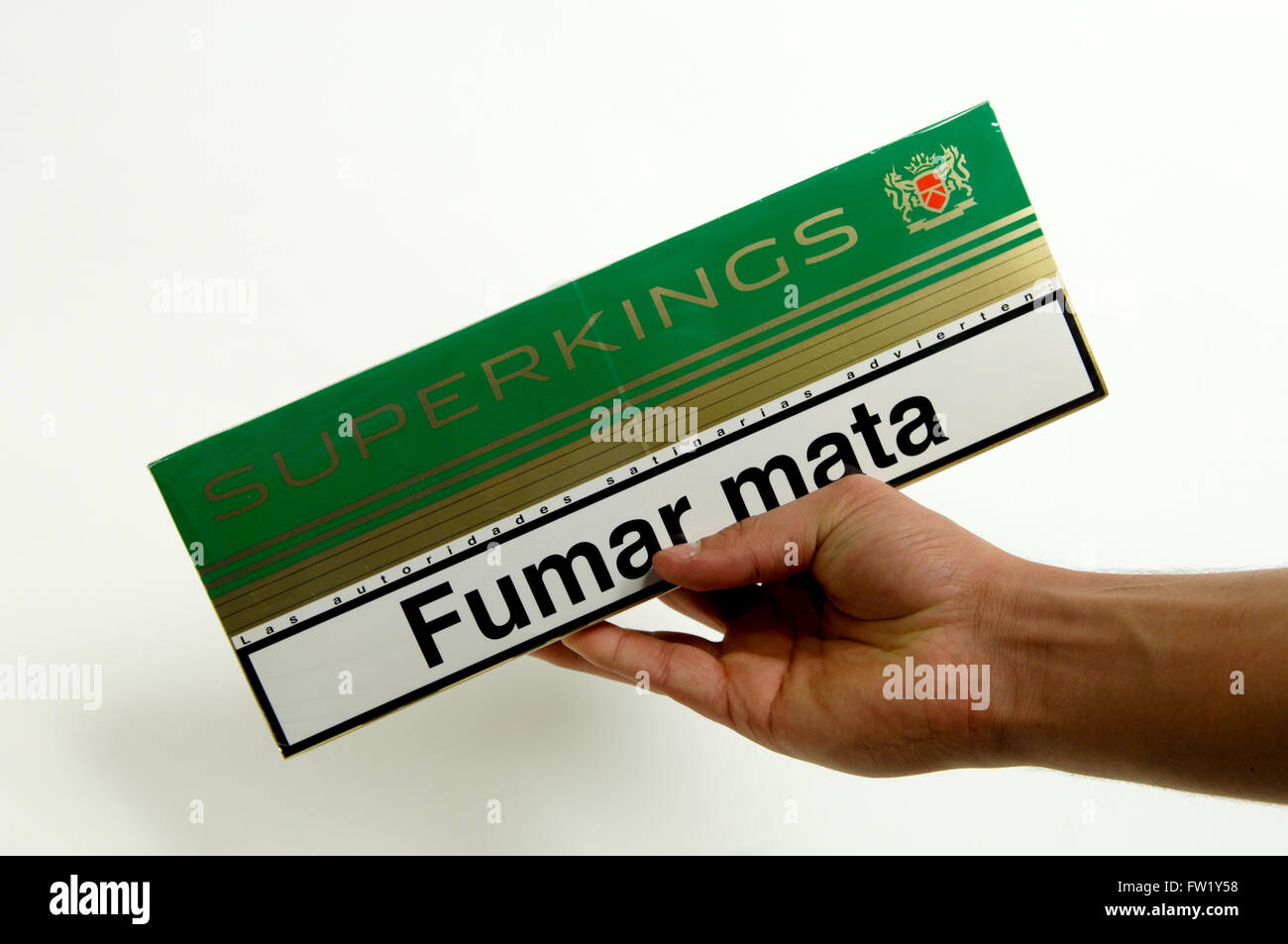 Super Kings Cigarettes Carton On Sale In A Tobacconist Stock Photo