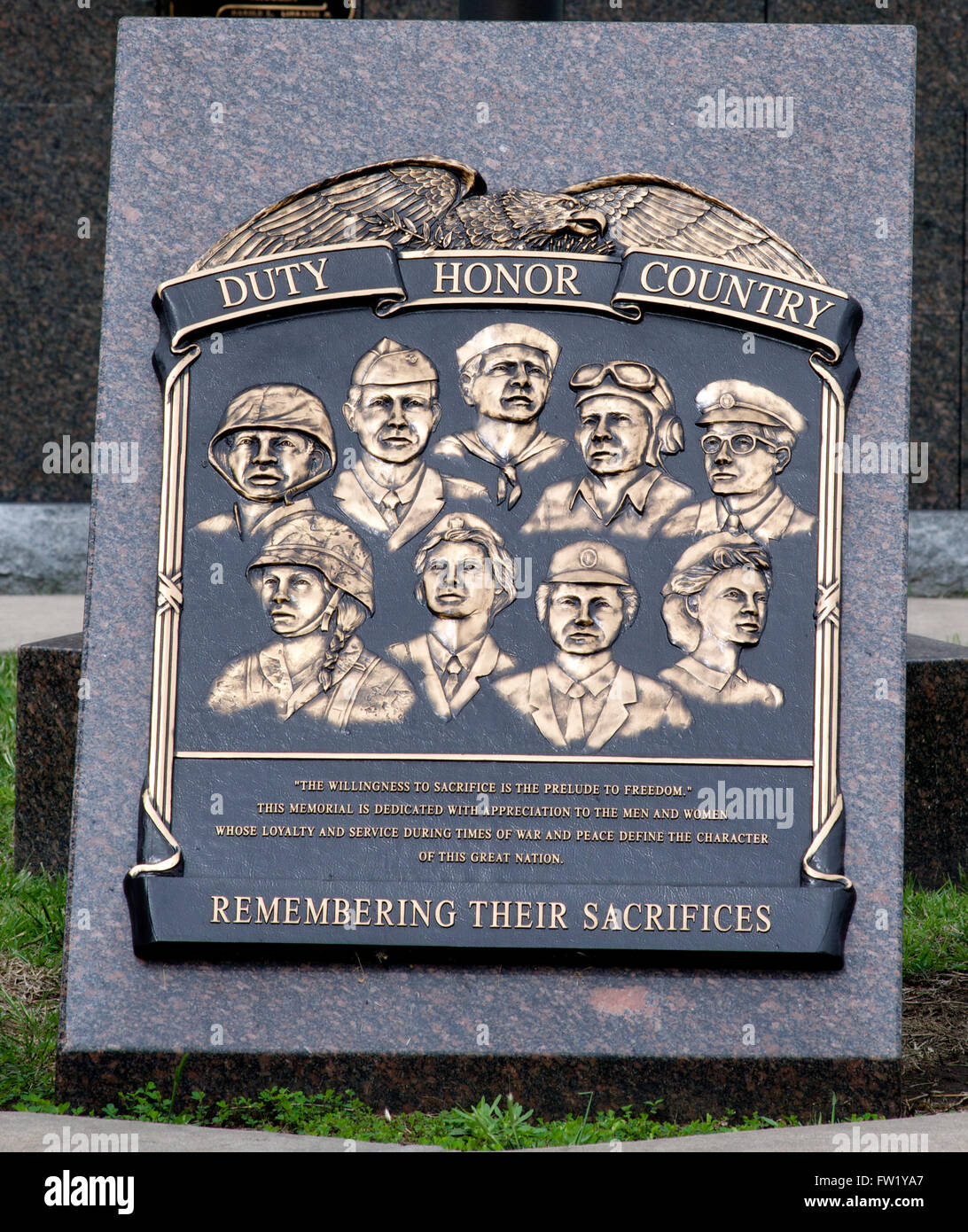 Topeka, Kansas 5-26-2014 The Wall of Remembrance at the Penwell-Gabel ...