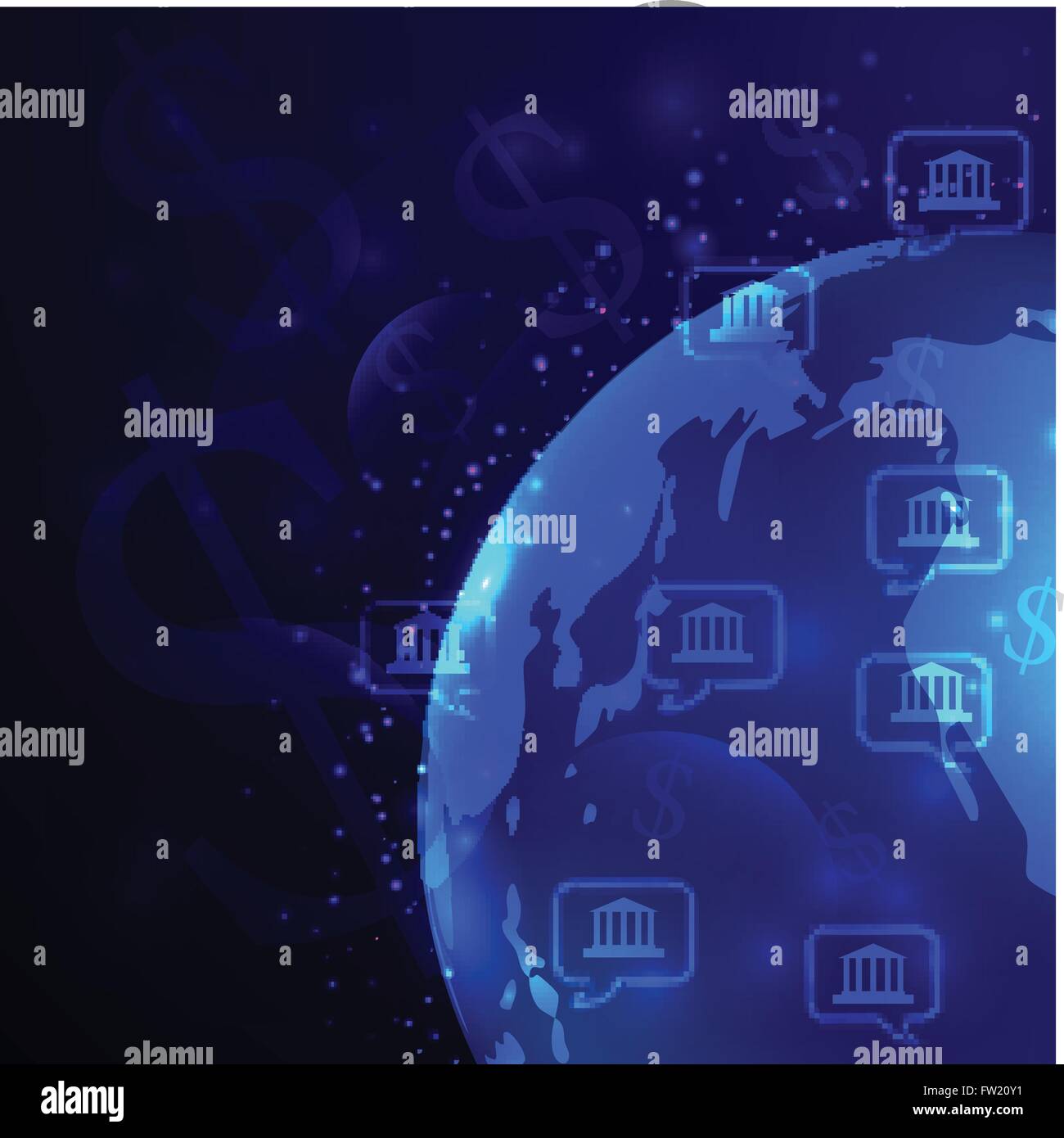 Earth bank Stock Vector Images - Alamy