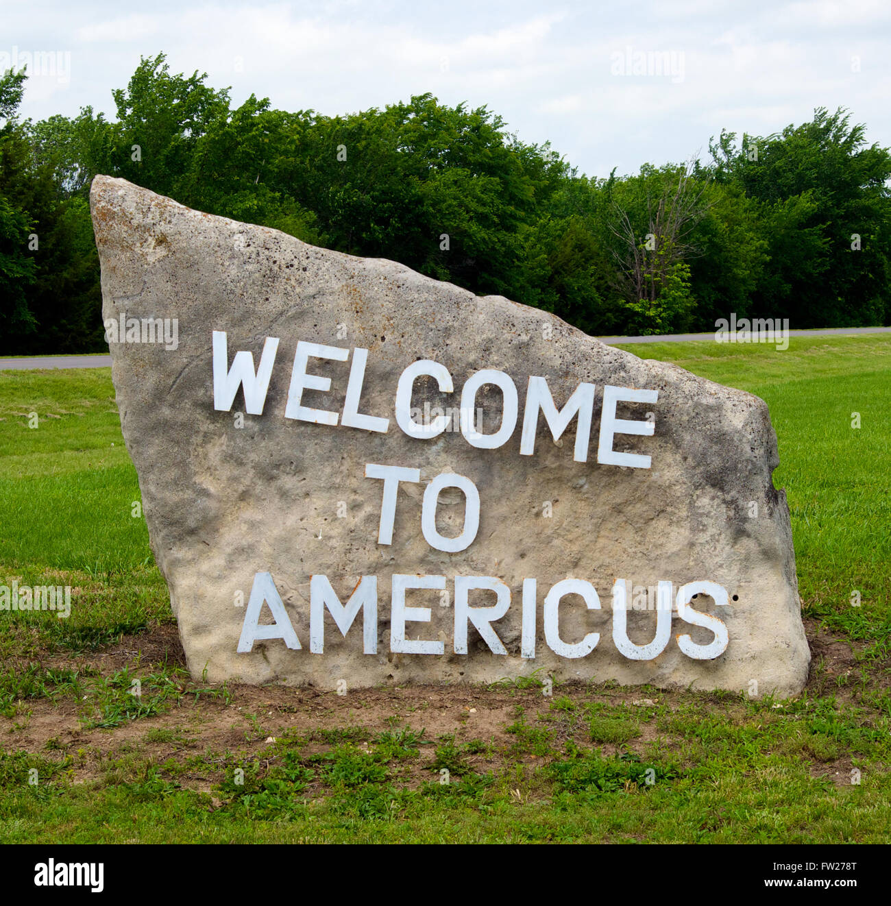 Americus, Kansas, USA, 14th June, 2014 Americus is a city in Lyon