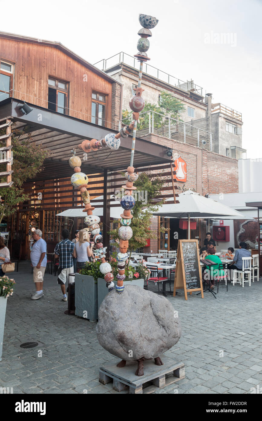 Patio Bellavista Santiago do Chile Stock Photo Alamy