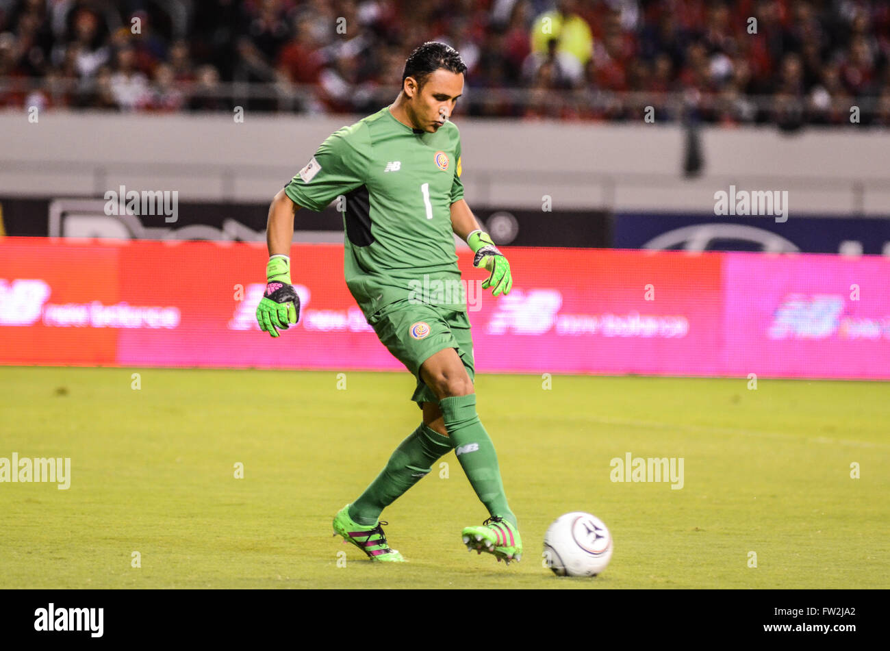 Costa Rica's goalkeeper Keylor Navas in action during the World