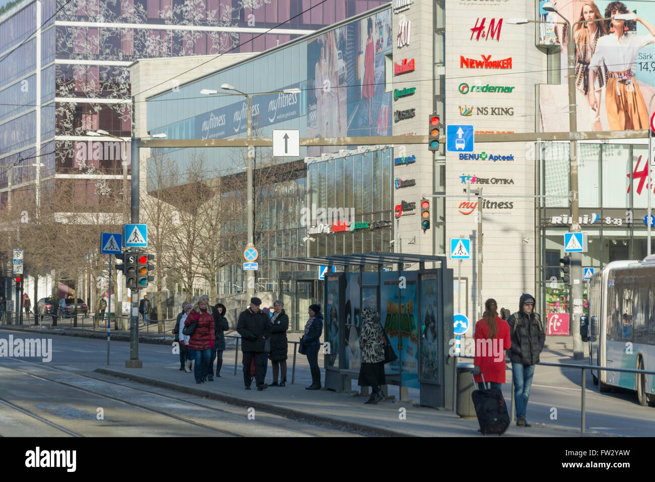 Hobujaama tram stop in Tallinn Estonia Stock Photo - Alamy