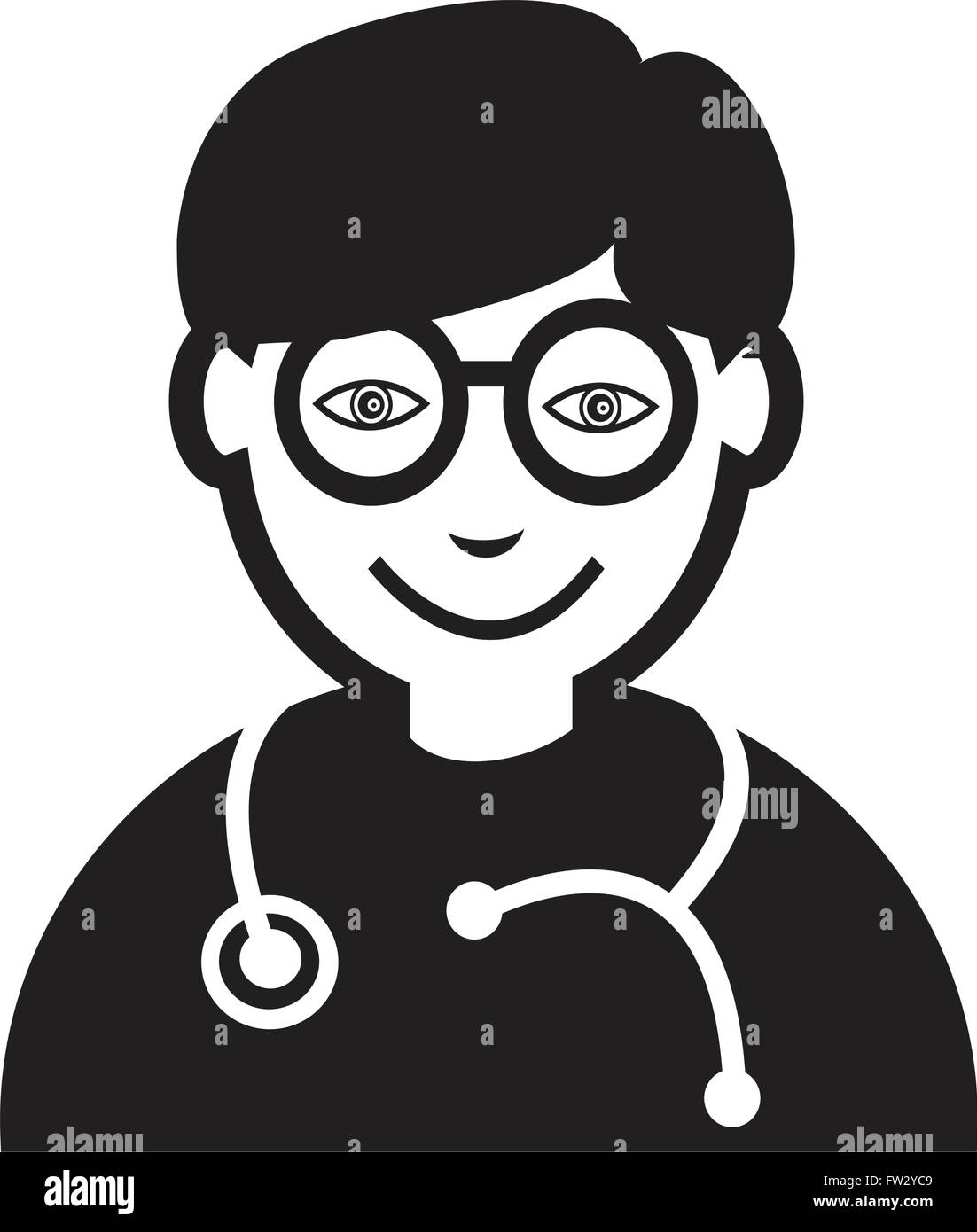 Doctor Face emotion Icon Illustration sign design Stock Vector Image ...