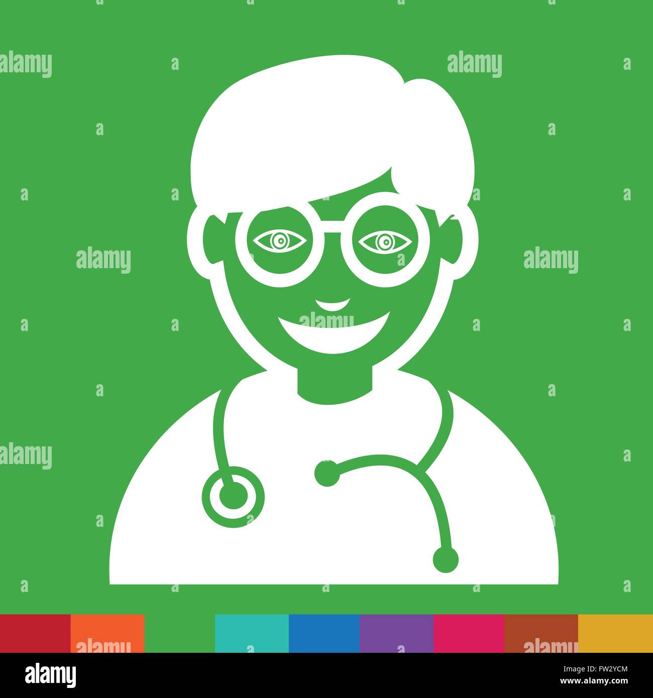 Doctor Face emotion Icon Illustration sign design Stock Vector Image ...