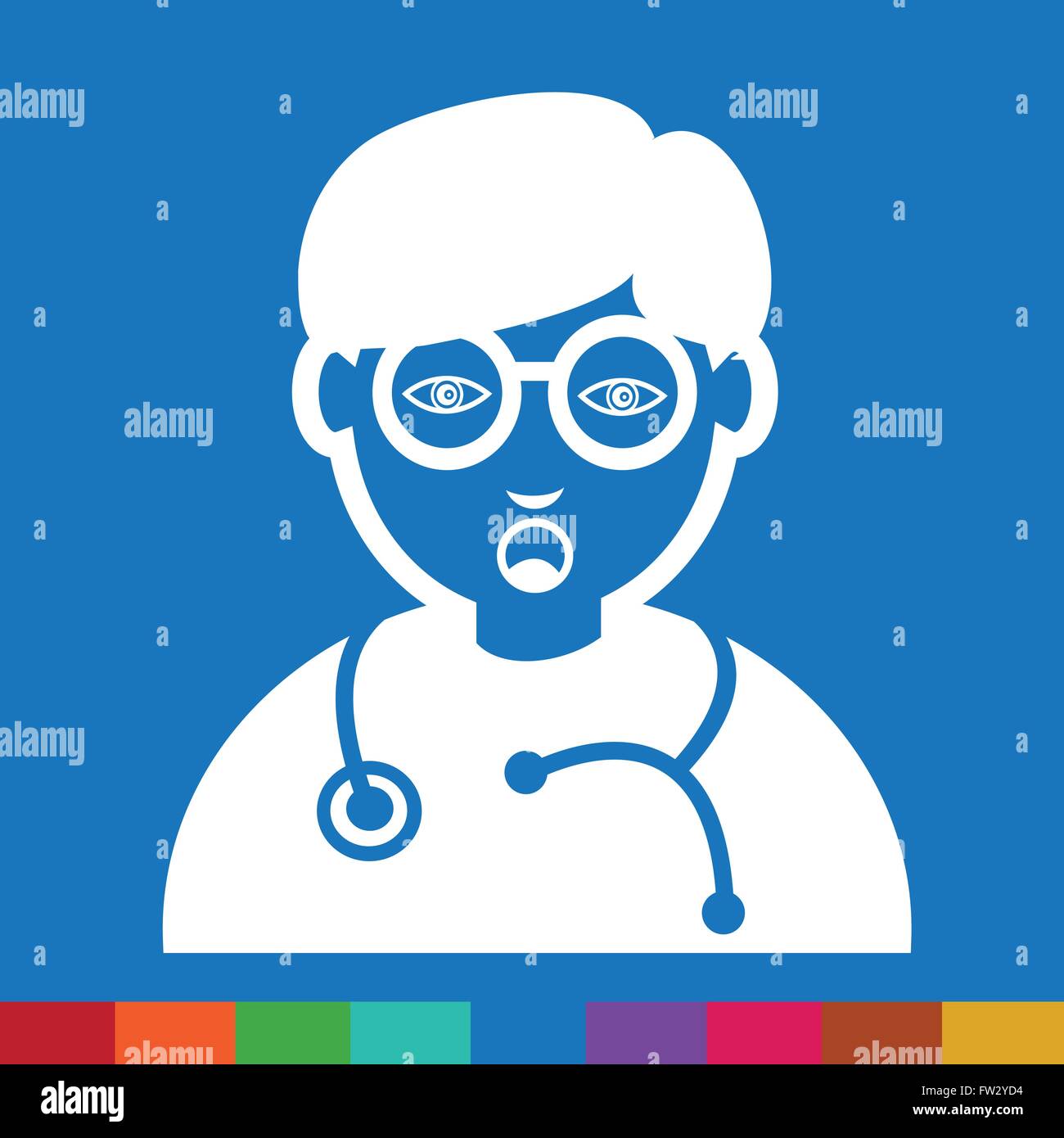 Doctor Face emotion Icon Illustration sign design Stock Vector Image ...