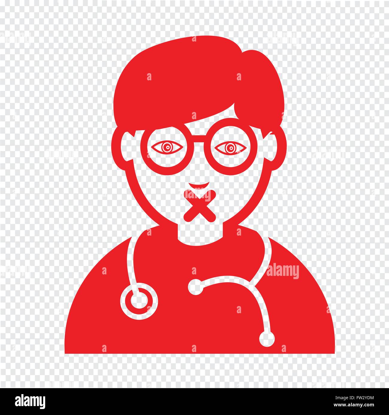 Doctor Face emotion Icon Illustration sign design Stock Vector Image ...