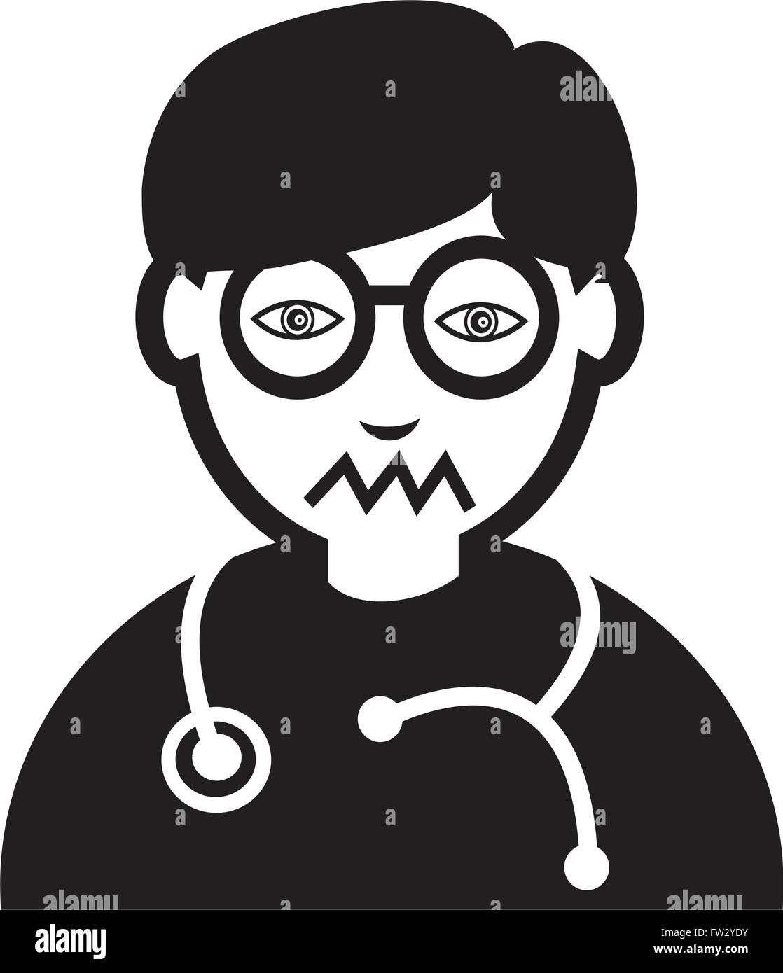 Doctor Face emotion Icon Illustration sign design Stock Vector Image ...