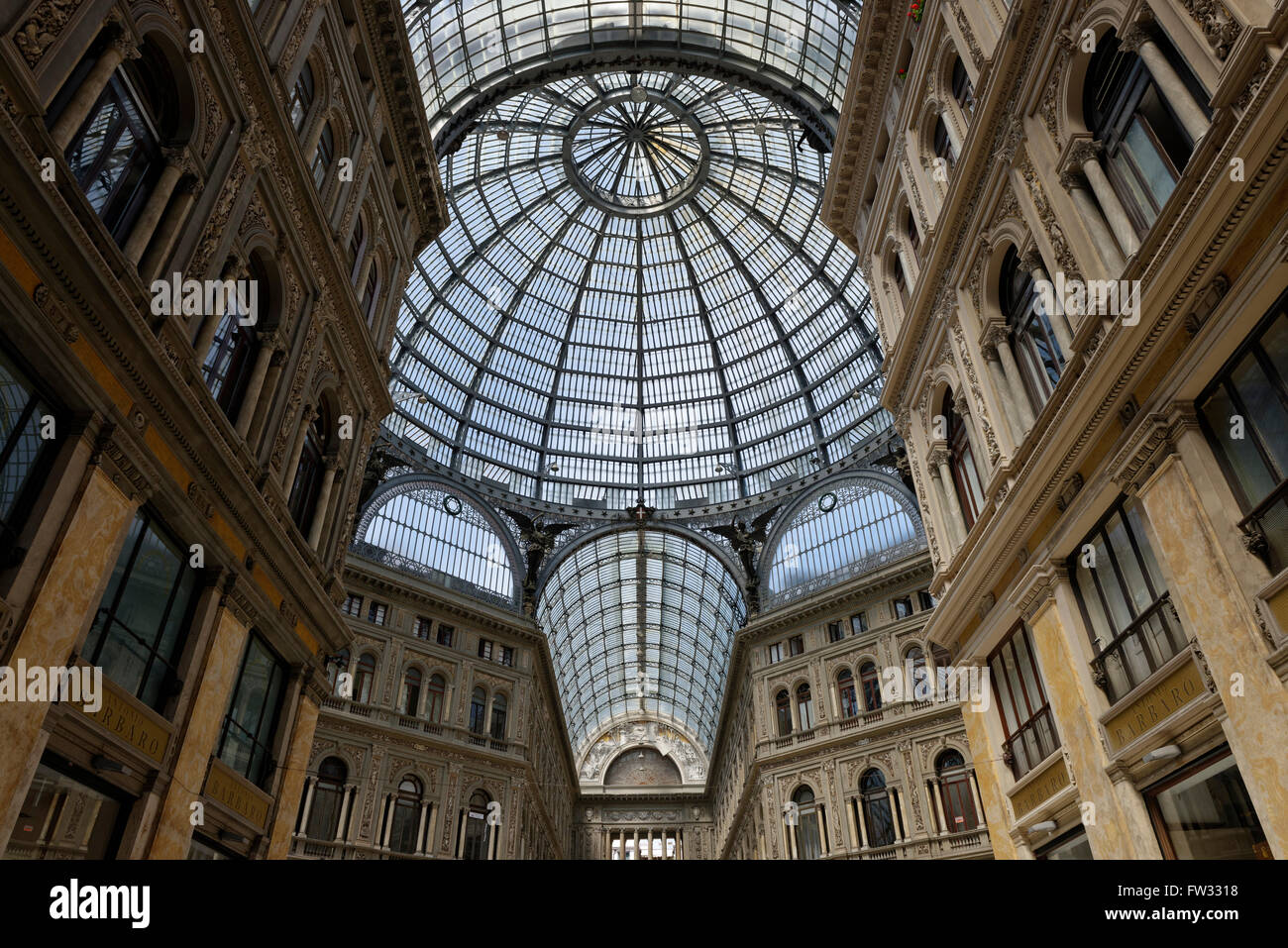Galleria Umberto I shopping gallery, historic centre, Naples, Campania, Italy Stock Photo