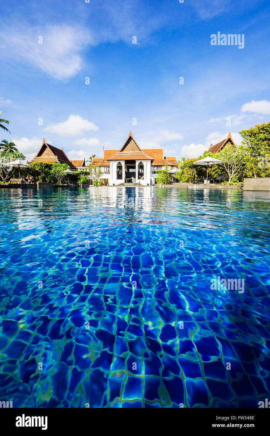 Swimming pool, JW Marriott Khao Lak Resort &amp; Spa, Thailand Stock Photo