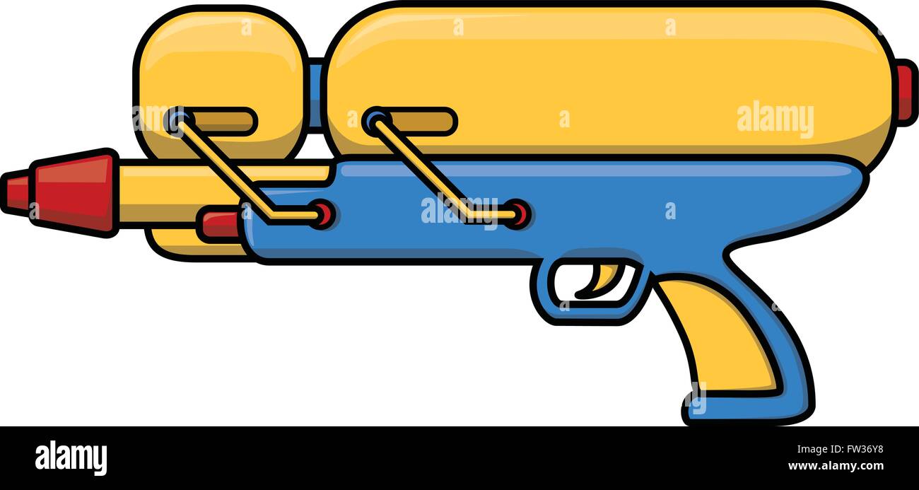 Water gun cartoon illustration Stock Vector Image & Art Alamy