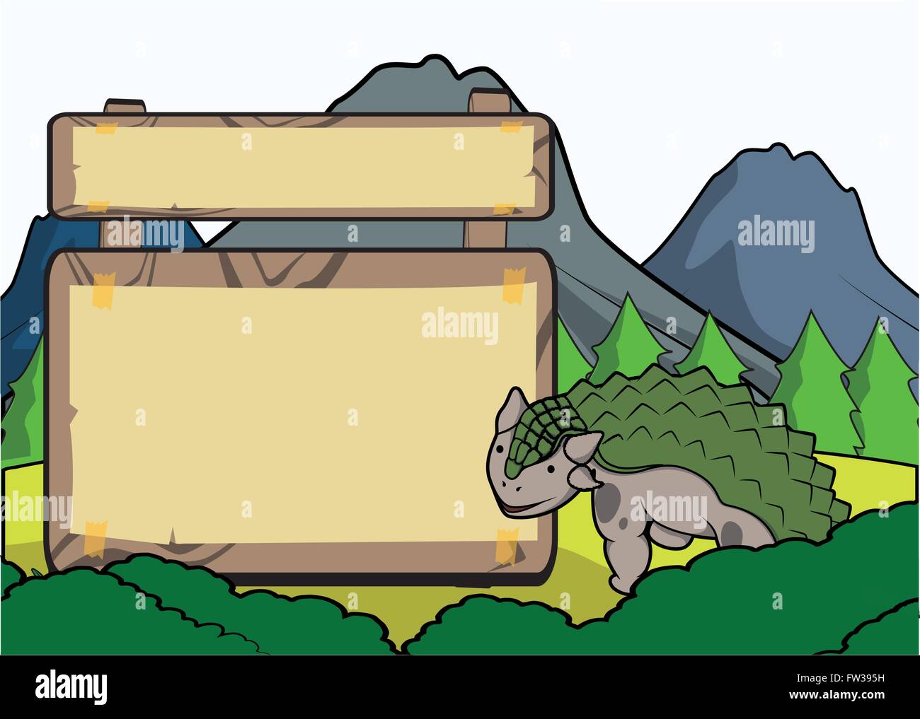 Prehistoric animal scene with blank space Stock Vector Image & Art - Alamy