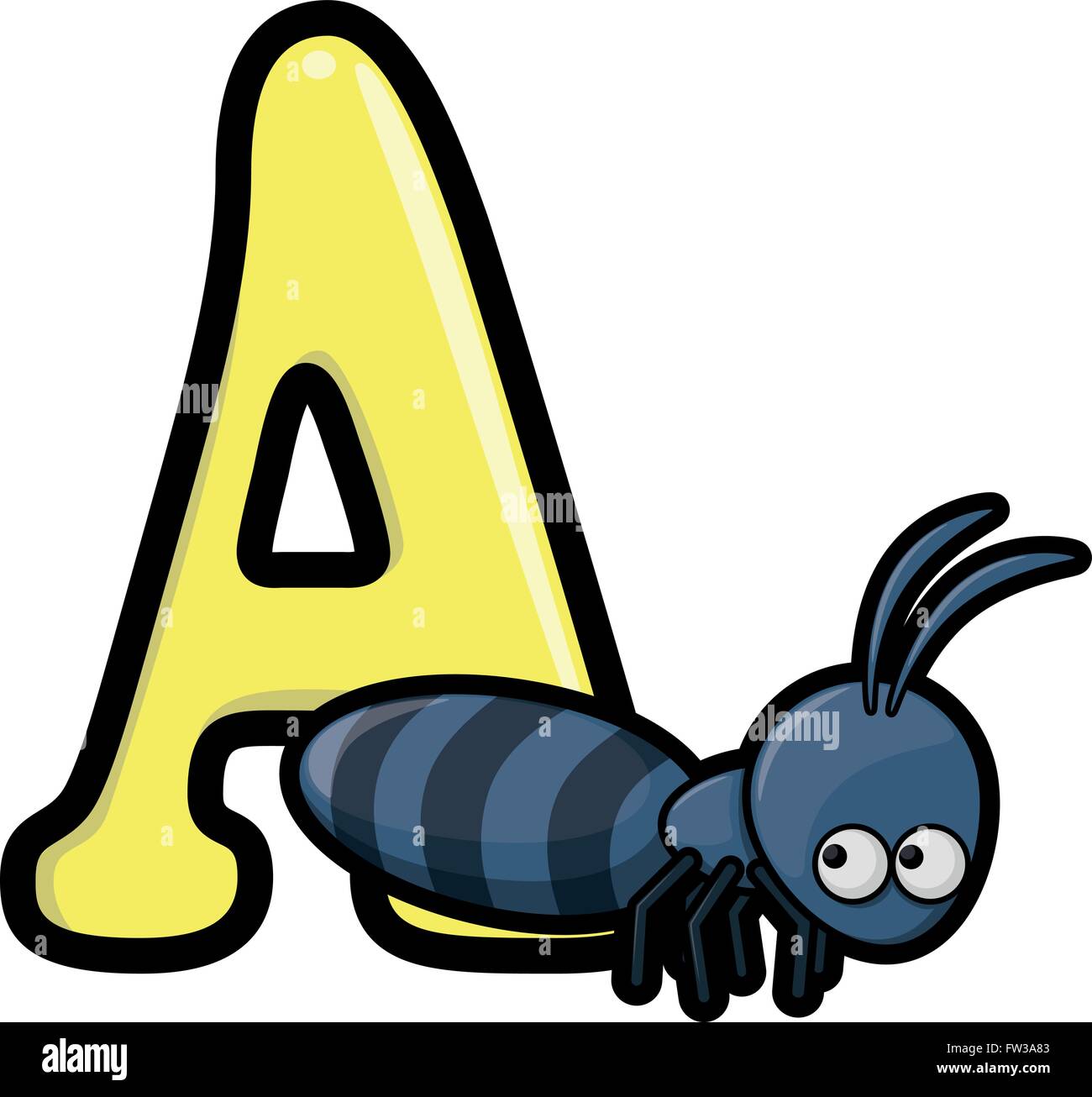 animals ant and letter a Stock Vector Image & Art - Alamy