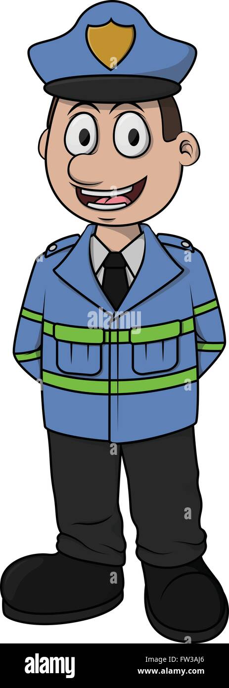 Traffic officer vector cartoon Stock Vector Image & Art - Alamy