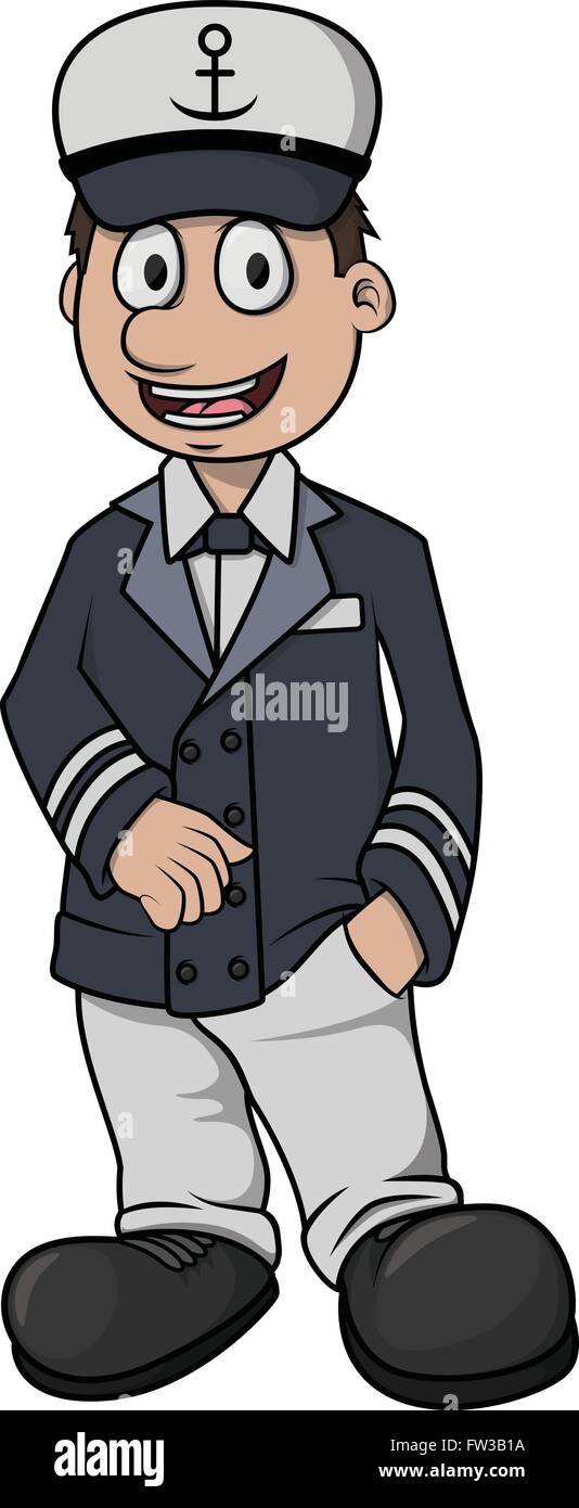 Sailor boy cartoon illustration Stock Vector Image & Art - Alamy