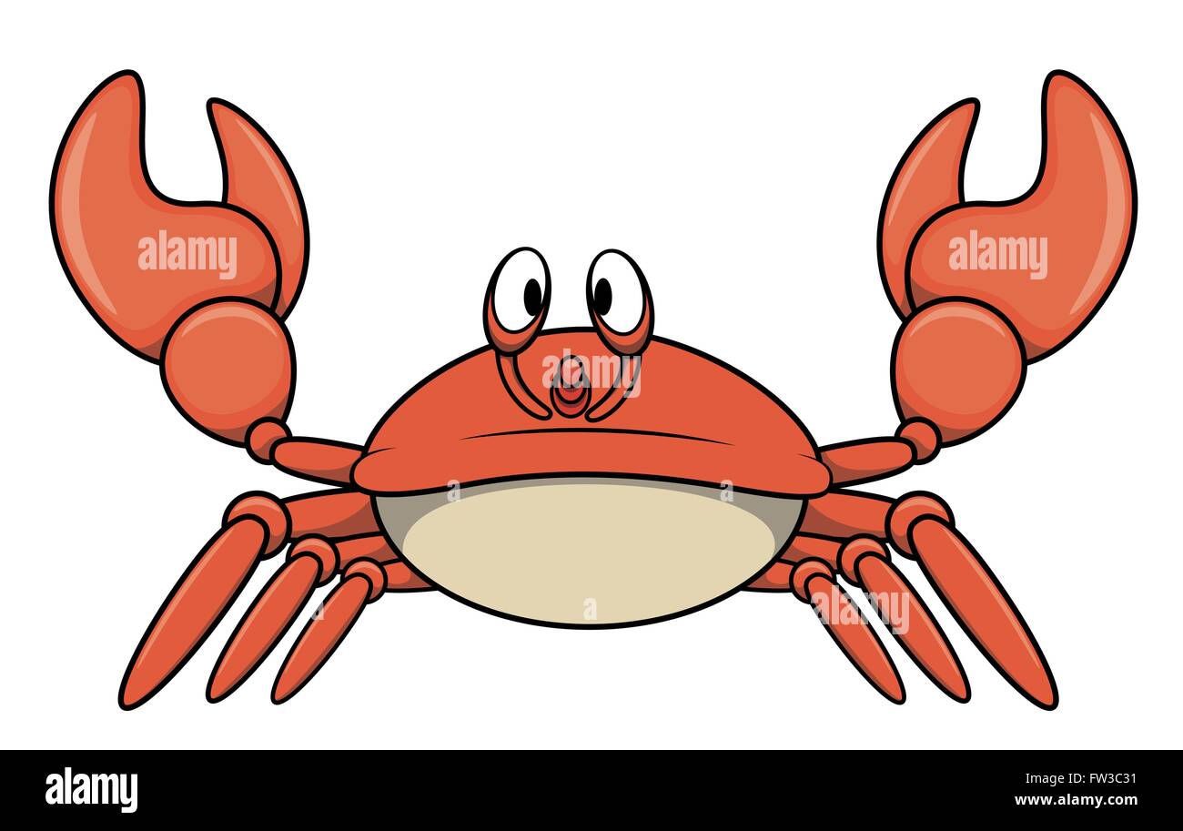 Crab cartoon illustration Stock Vector Image & Art Alamy