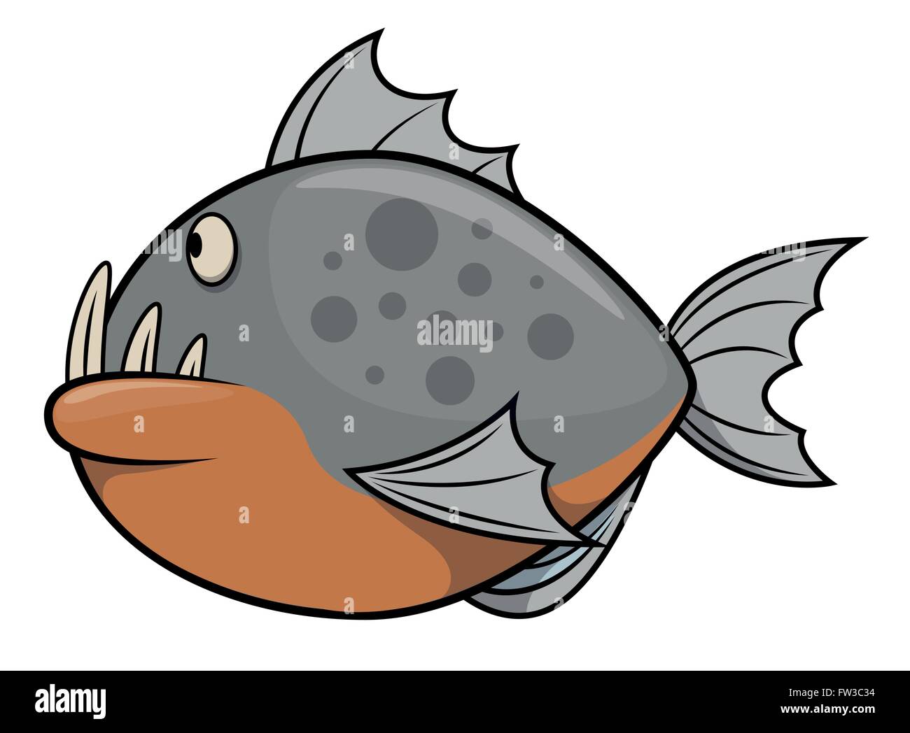 Ikan Piranha Stock Vector Image & Art - Alamy